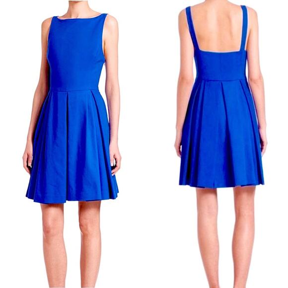 Polo Ralph Lauren Cobalt Blue Fit Flare Sleeveless Dress Size 10 - Picture 1 of 8